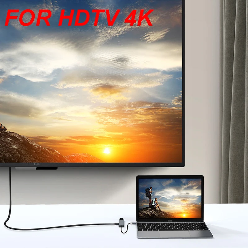8 in 1 TYPE-C PC Tablet Phone Laptop TO HDMI RJ45 USB 2.0/3.0 SD TF Card Reader PD 100W Charger HUB Adapter Cable 6