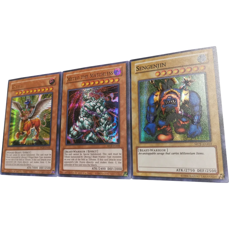 Diy 3 шт./набор Yu-Gi-Oh! Милые подарочные аниме карточки для игры «улево зендэнзин Метео»
