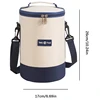 Insulated Cooler Bag With Adjustable Shoulder Strap For Travel Picnic Outdoor Activities Oxford Fabric Lunch Box Large Capacity 6