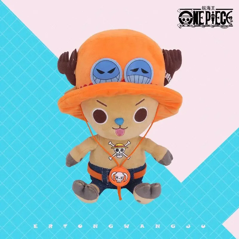 Figura de peluche original de tamaño completo de One Piece, muñeco de peluche Kawaii Luffy Chopper, juguete de peluche suave, regalo de cumpleaños para niños, regalo de Navidad