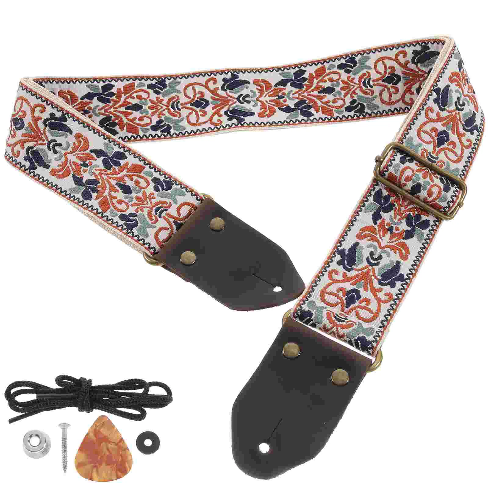 

Replacement Guitar Strap Decorative Electric Guitar Strap Adjustable Bass Guitar Strap