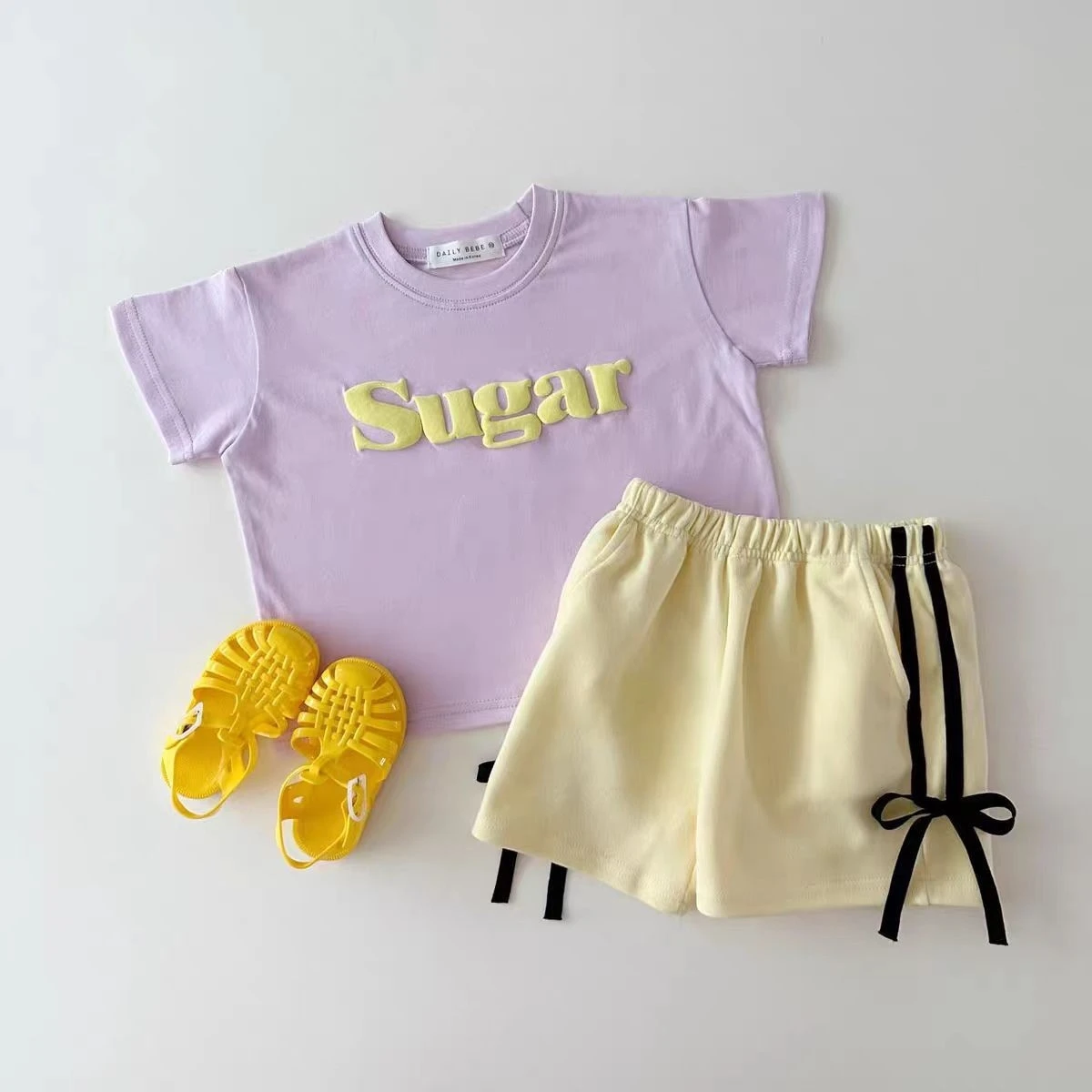 Summer Baby Girls Casual Shorts - Trendy Loose Fit with Butterfly Knot Waist