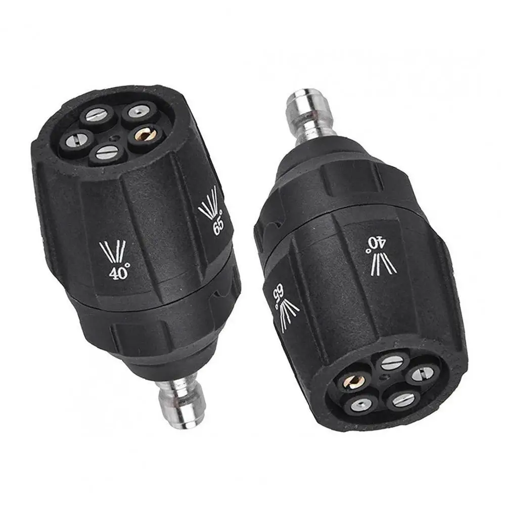 

1/4 Inch Car Wash Nozzle 0° 15° 25° 40° 65° 5 In 1 High Pressure Washing Nozzle Garden Car Quick Connect Pressure Washer Nozzle