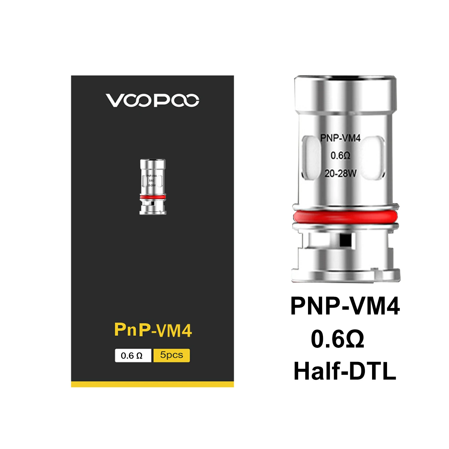 Voopoo Ufficiale Pnp Vm4 Bobina 0.6Ohm Bobina 20-28W Per Voopoo Drag X S Argus Pro Argus Air Vinci X 2 Pod Mod Vape Kit E-Sigaretta