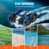 VEVOR Amphibious RC Car Boat 2.4GHz 12 km/h Electric Remote Control 360° Rotating Stunt Car Water Beach Pool Toys Boys Gifts 4