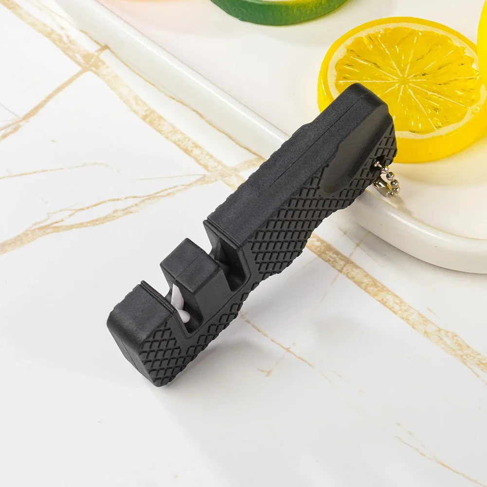Mini Portable Outdoors Knife Sharpener Scissor Sharpen Gears Fish Hook Carbide Knife Whetstone Camping Tools Kitchen Accessories