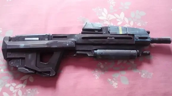 MA5D MA37 BR85HB Assault Rifle War Game Gun 3D Paper Model For Cosplay Weapon Handmade Toy 1:1