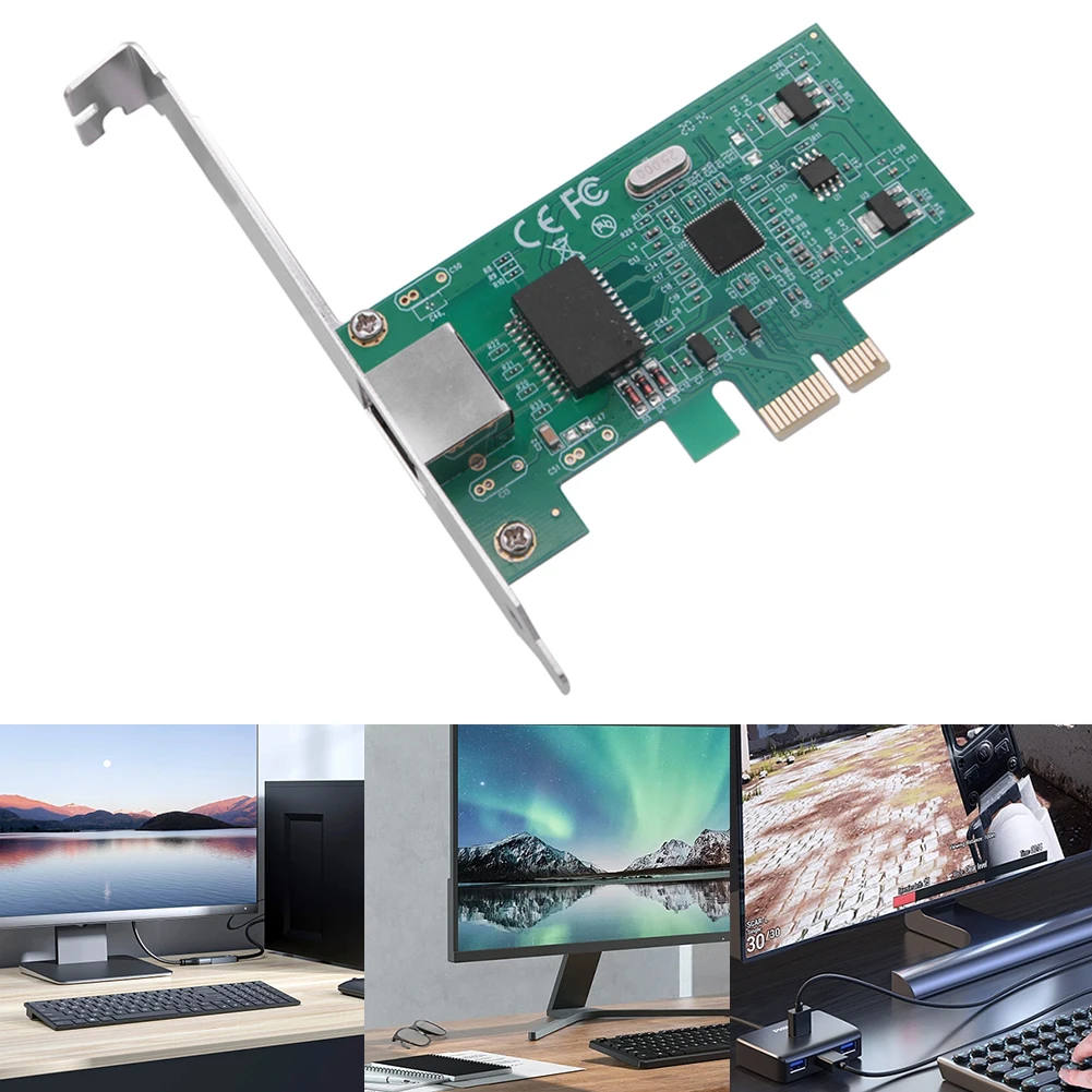 데스크탑 PC용 기가비트 PCI-E 네트워크 카드, 이더넷 PCI 익스프레스 RJ-45 랜 어댑터, RJ45 LAN 컨트롤러, 1000Mbps, 10 M, 100 M, 1000M