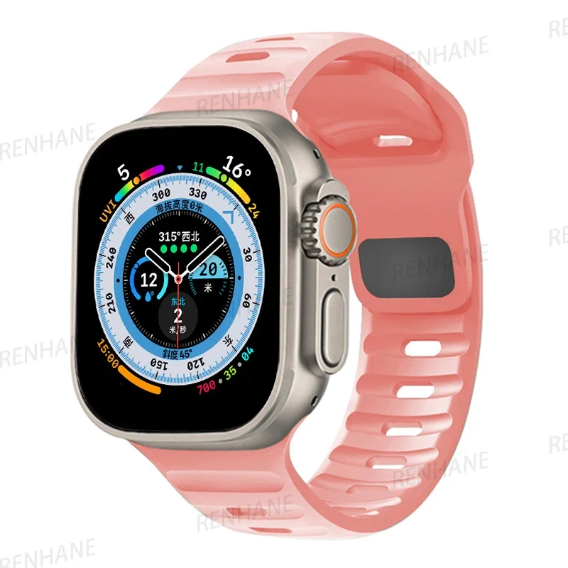 Premium Silicone Sport Watch Band - Versatile and Durable Bracelet