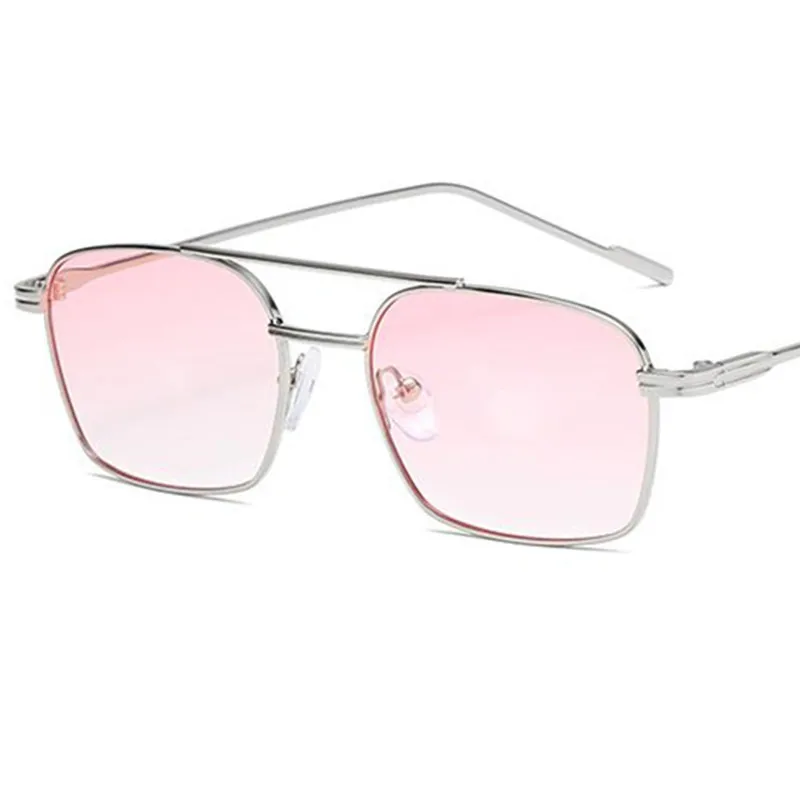 Enhanced Product Title:  
Unisex Double Beam Anti-UV Sunglasses with Ornamental Alloy Frame