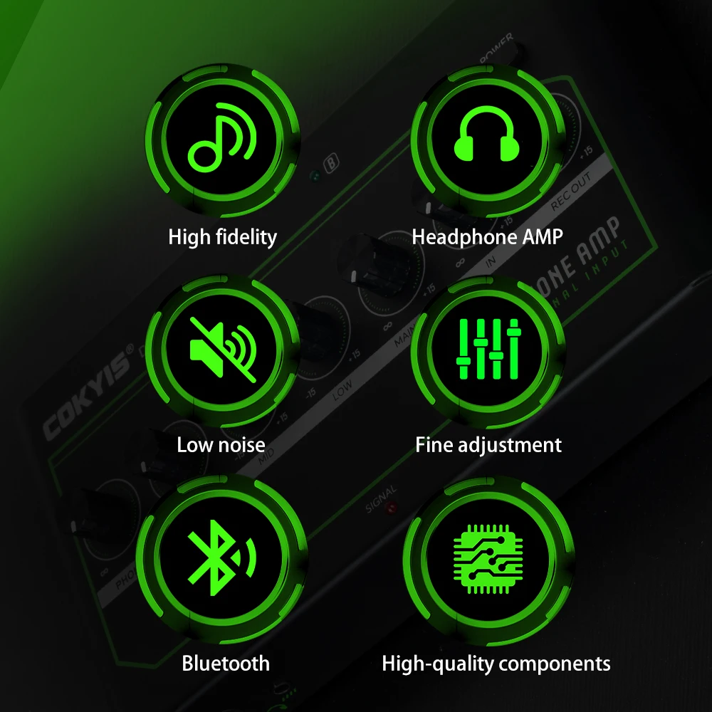 DAC gaming headset amplifier Multifunctional input intergace high performance pure sound quality