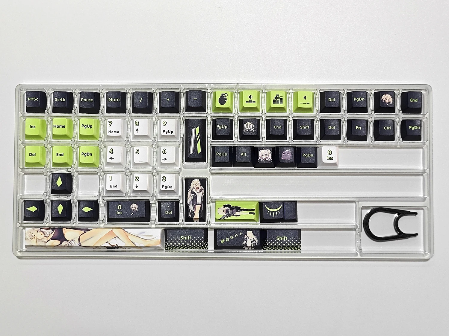 Shishiro Botan-hololive Vtuber Key Cover Pbt Dye Sublimação Cereja mx Cruz Eixo Switch Keycap Teclado Mecânico - Imagem 6