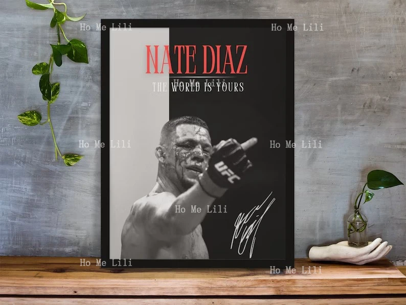 MJKO Nate Diaz Poster Sur Toile Boxer Décoration De Chambre à