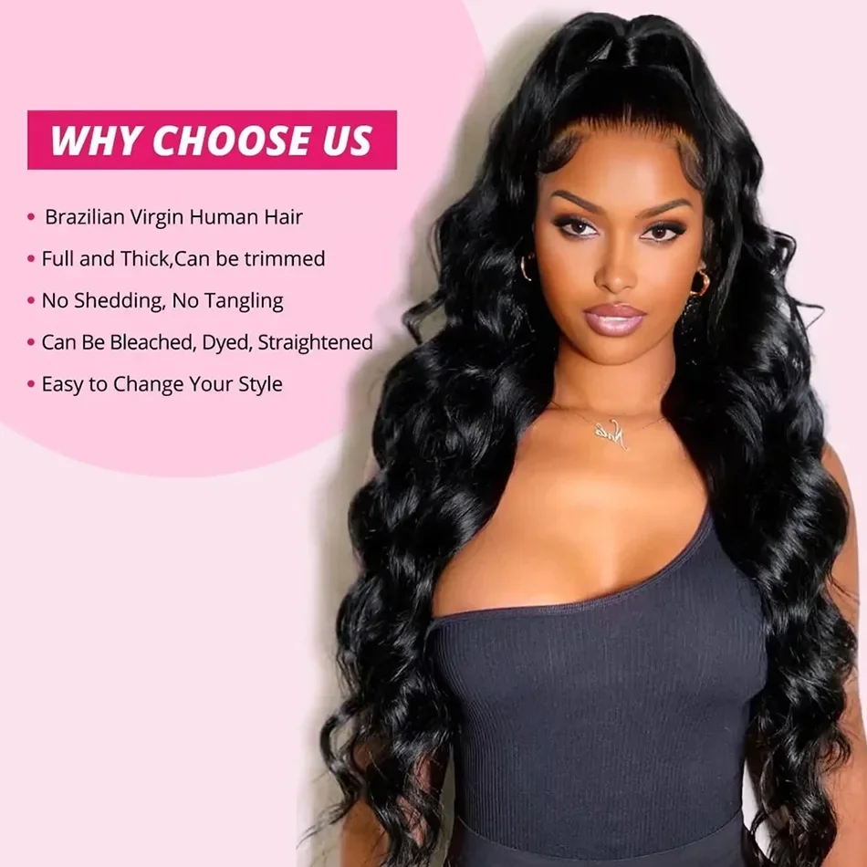 Human Hair Brazilian Weave Body Wave 40 Inch Virgin 3 4 Bundles Raw Extensions Loose Water Natural Black Tissage Crochet Burmese - 6