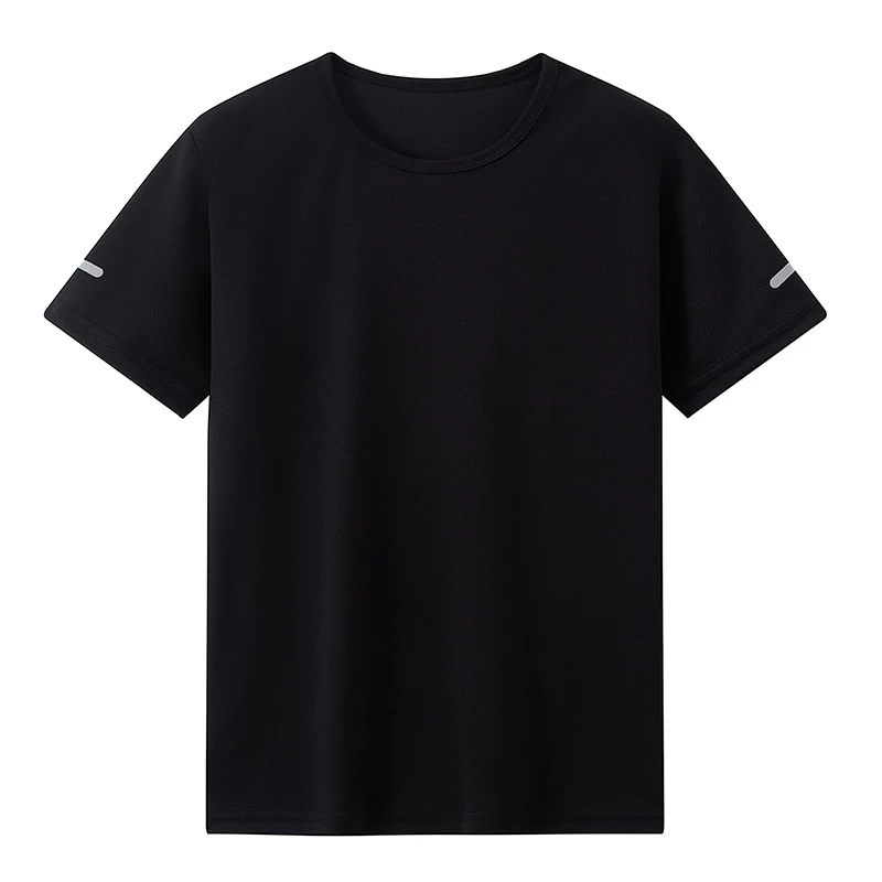 1/4piece Spring/Summer Youth Plus Size 13-16 Years Old Quick Drying Sports Short Sleeved T-shirt Versatile Top For Boys And Girl