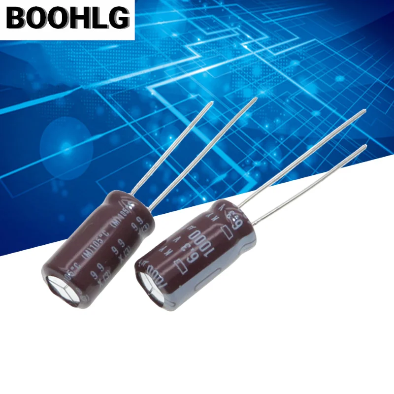 20PCS 1000UF 6.3V NCC black diamond capacitor 6.3V 1000UF 8X16 KY high frequency low resistance
