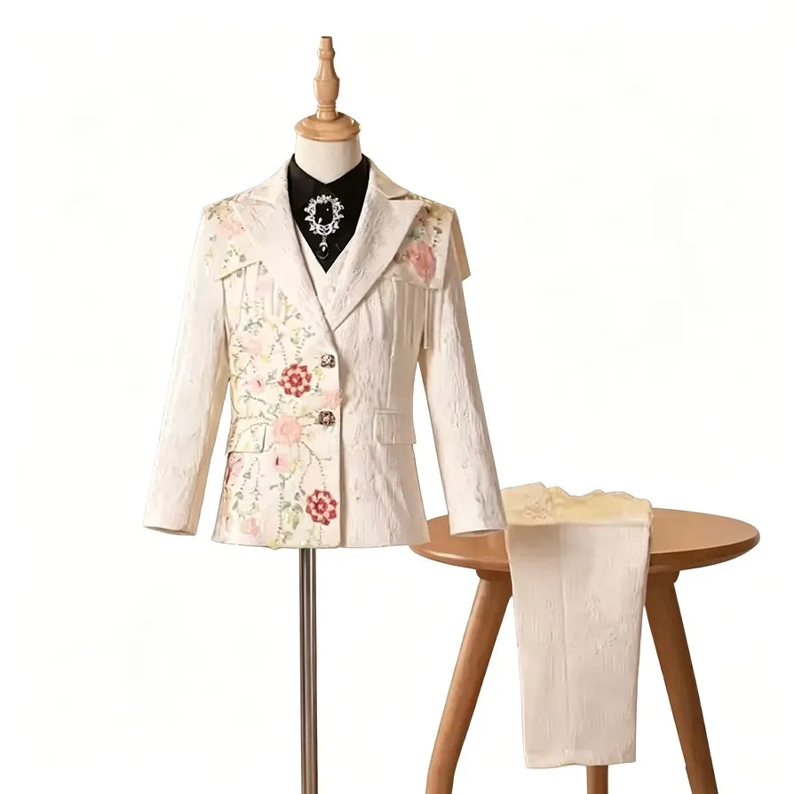 Kinder-Performance-Kostüm für Hochzeit, Geburtstag, Taufe, Party, Jungen-Blazer-Sets A3220, Jungenkleidung im Ausverkauf