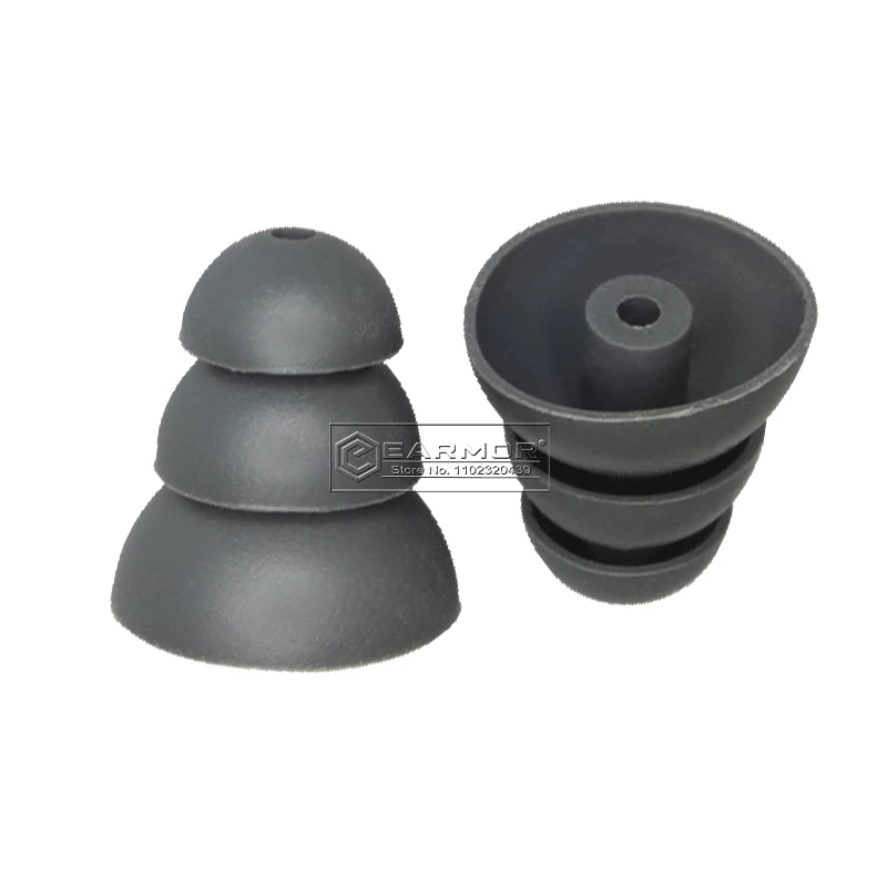 EARMOR M20 Tactical Headphones Silicone Replacement Earplug Accessories, Shooting Concha Sponge Earplug Accessories for M20/M20T 4