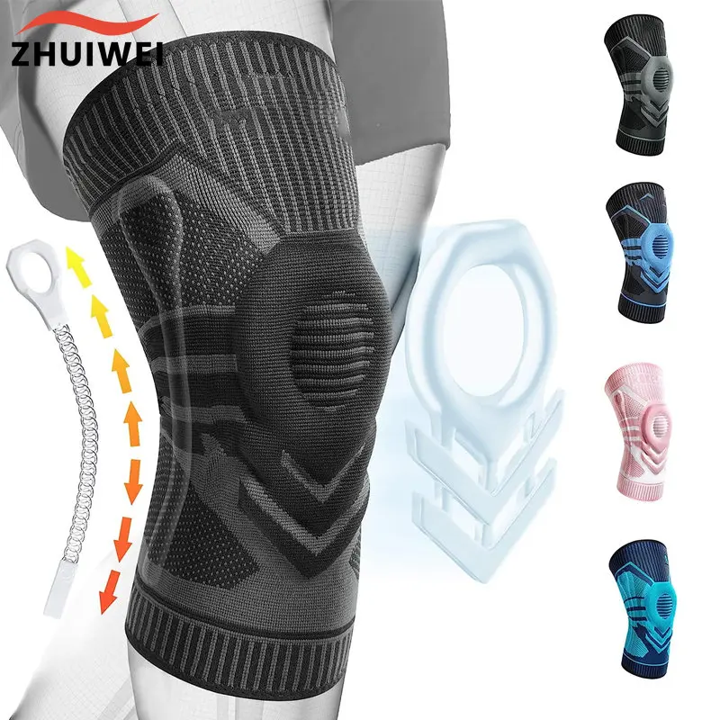

Grade Knee Brace with “V” Shape Patella Gel Pads,Knee Compression Sleeve with Side Stabilizers,Knee Braces for Knee Pain