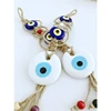 Lucky Eye Glass Blue Turkish Evil Eye Pendant Wall Hanging Bead Evil Eye Wall Decor Handmade Decoration for Home Living Room Car 2