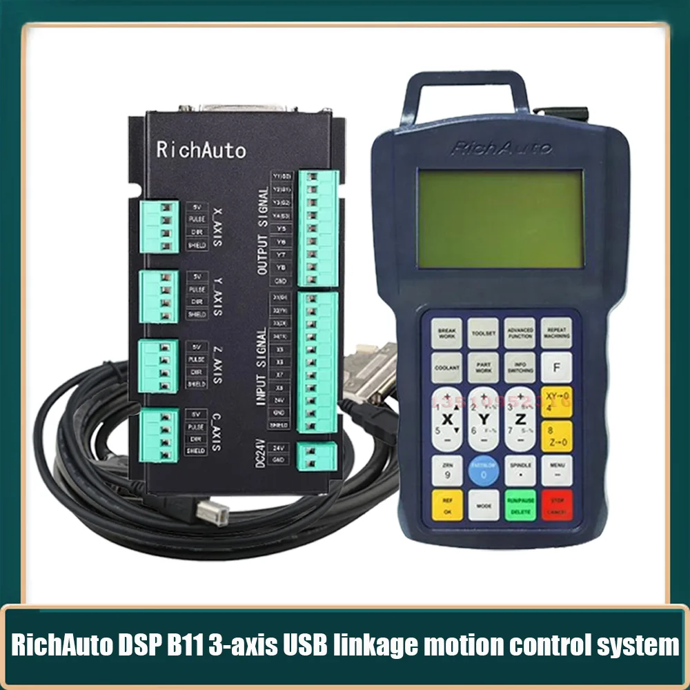 

Richato Dsp B11 Offline Cnc Machine Handle 3-axis Motion Control System Engraving Machine Controller Supports Standard G Cod