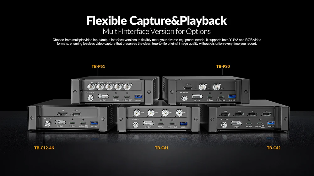 AVMATRIX TB-C12-4K,TB-C41/C42,TB-P30/P51 Thunderbolt Box Versatile Tools for Vid