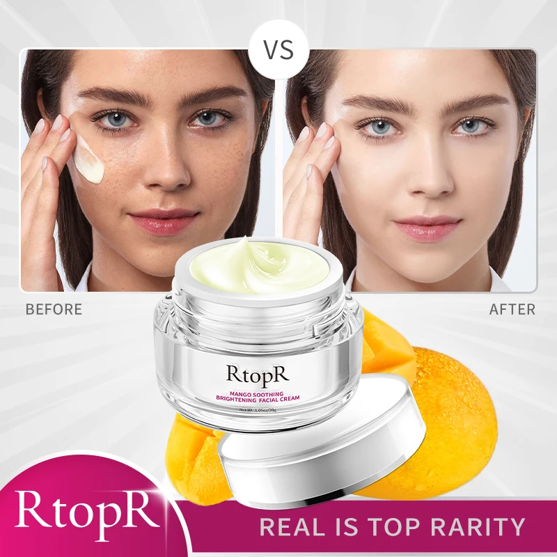 RtopR Mango Anti-Wrinkle Cream Anti-Aging Whitening Bright Moisturizing Fluid Shrink pores Nourish skin Facial Care 30g