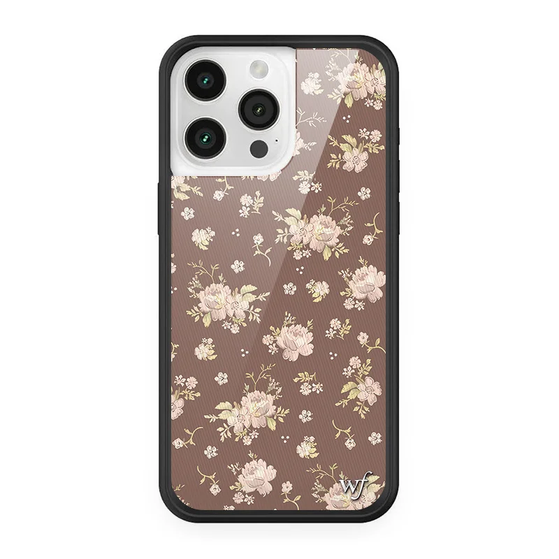 Wildflower 3D Metal Logo Floral Phone Case - Rose Inflorescence Cover