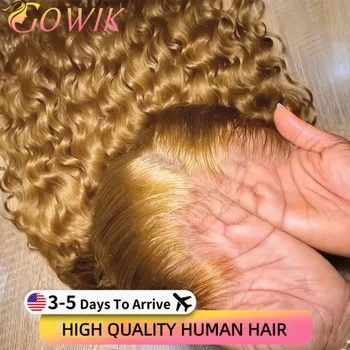 27 Honey Blonde Wig 13X4 Curly Human Hair Wigs Colored 13X6 Hd Lace Frontal Wig Brazilian Wigs Original 32 36Inch 250 Density 1