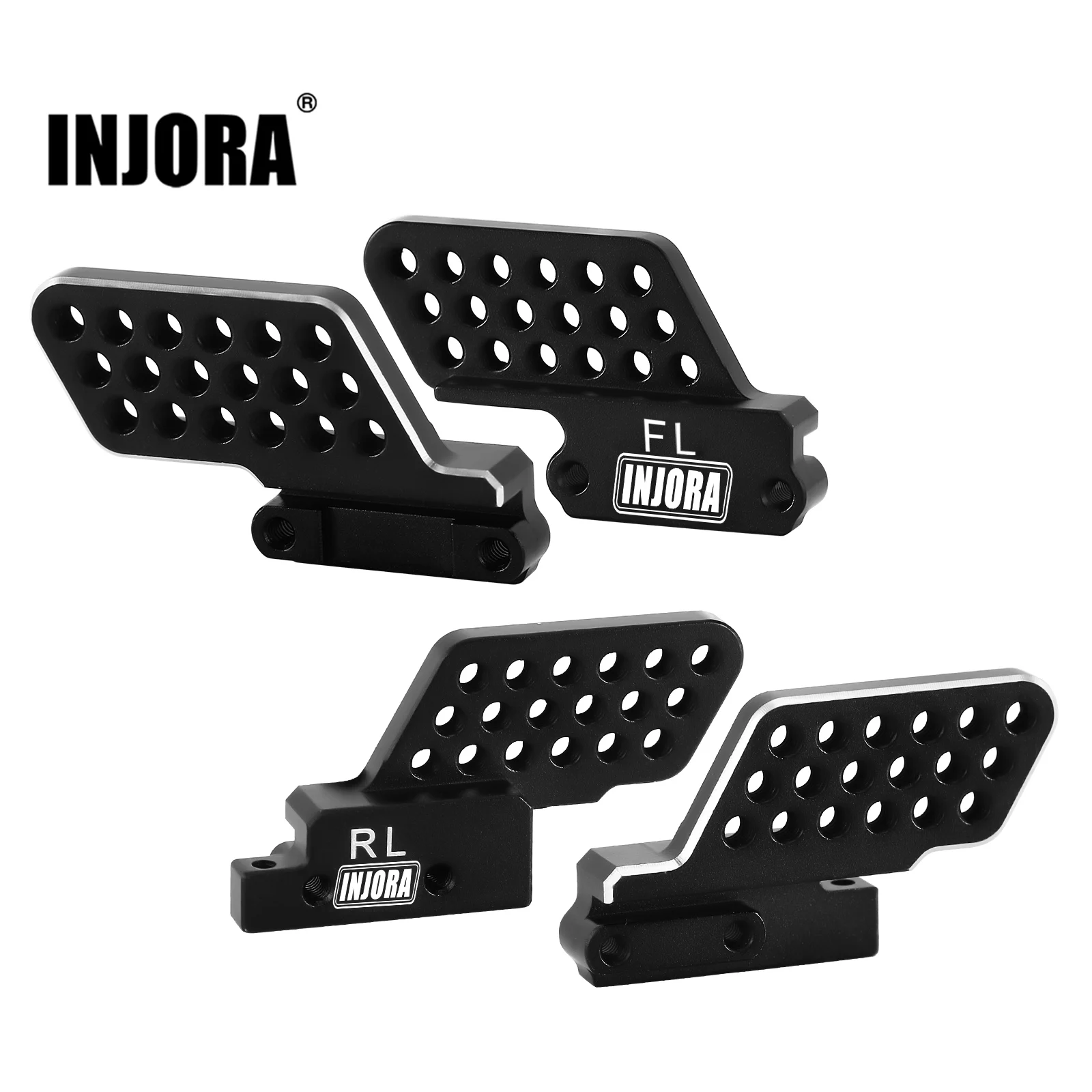 INJORA CNC Aluminium Voor- En Achterbumper Voor 1/18 RC Crawler TRX4M High Trail K10 Upgrade 4m 83 INJORA CNC Aluminium Voor- En Achterbumper Voor 1/18 RC Crawler TRX4M High Trail K10 Upgrade 4m 83