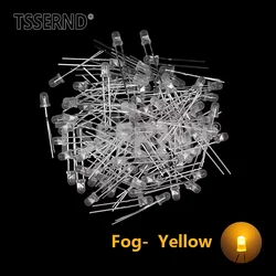 Vibrant 3mm LED Diode Pack: 100 - Piece Assorted Color Kit (100pcs Fog - Yellow)
