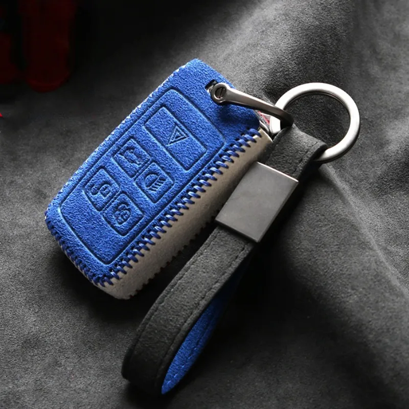 

Alcantara key case chain For Land Rover Range Rover Evoque discovery Sport Freelander Velar Defender Protective shell buckle