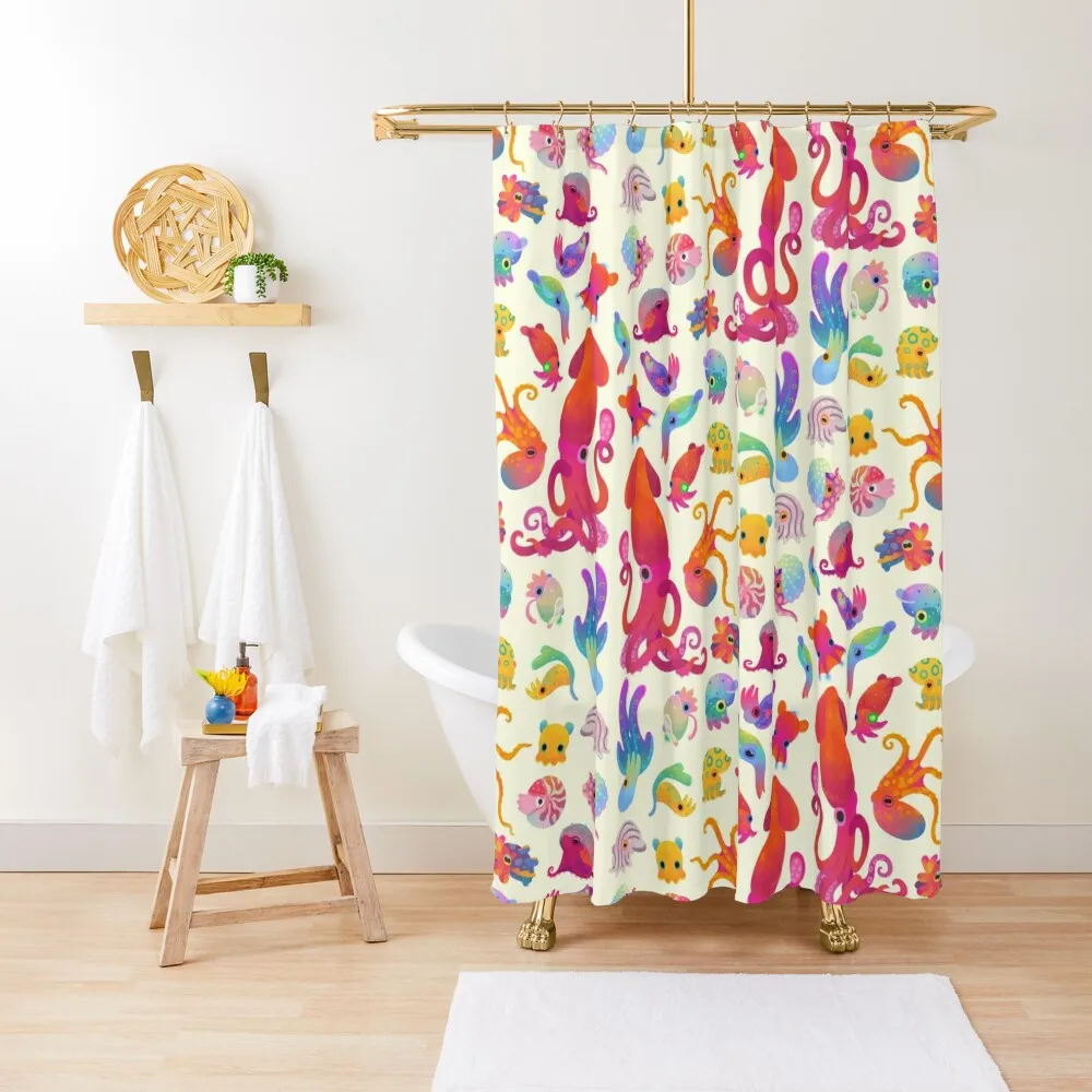 

Cephalopod - pastel Shower Curtain Bathroom Accessories Anime Bathroom Bathroom Shower Set Curtain