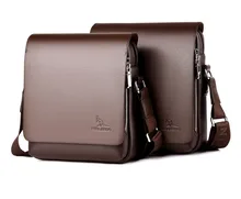 New Style Men's Business Shoulder Bag Retro Crossbody  Briefcase High Quality PU Leather Travel Bag Men's Top-Handle Bags