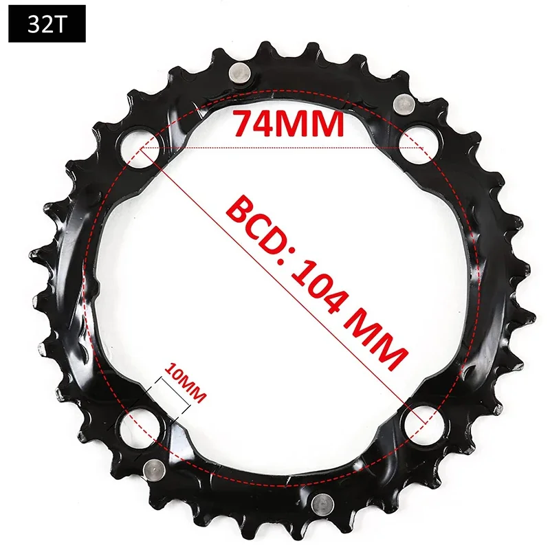 BUCKLOS 104/64 BCD plateau de vélo 22T 24T 26T 32T 38T 42T 44T plateau vtt 9S 10S VTT roue à chaîne pièces de vélo  18