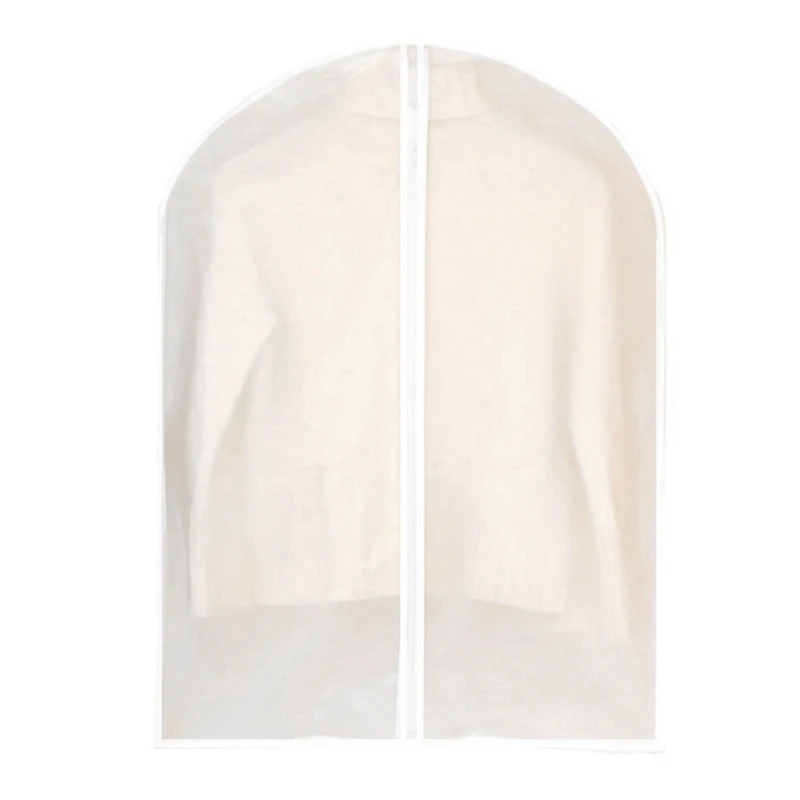 Clothing Dust Cover Transparent Thickened Washable Dust Bag PEVA Household Dust Cover Coat Suit Cover Hanging Pocket 6