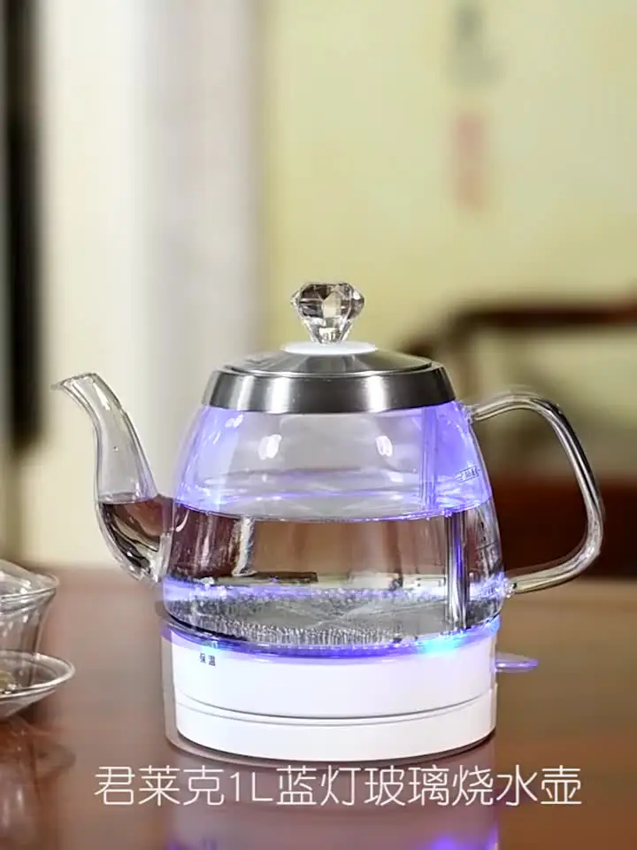 ホウケイ酸ガラス電気ケトル沸騰水用 220V 家庭用ティーケトル 1L 透明