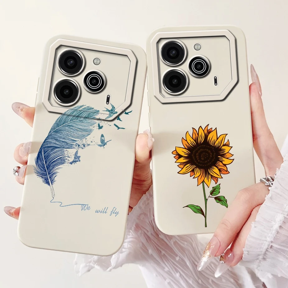Tecno Pova 6 Pro Candy Painted Soft TPU Phone Case - New Fashion Bumper Cover