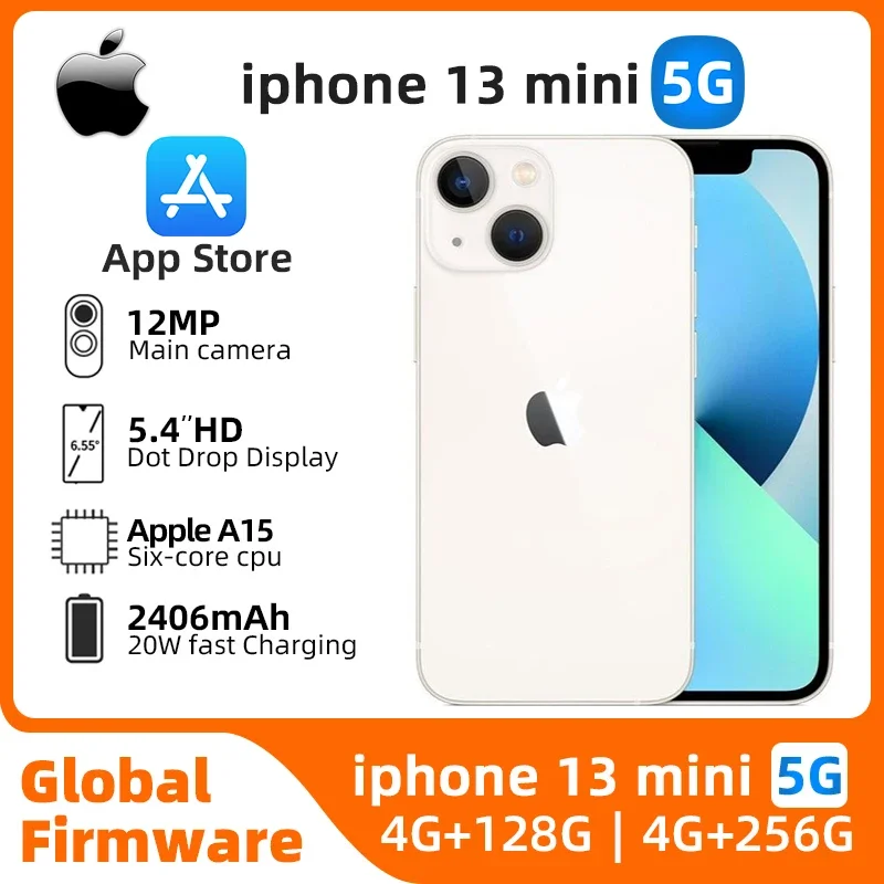 Apple-iphone-13-mini-Unlocked-5-4-inch-256G-All-Colours-in-Good