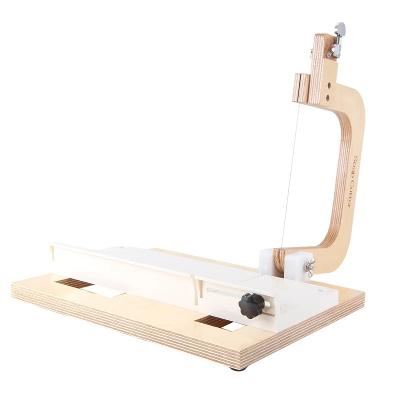 Wooden Soap Cutter, Steel Wire Manual Making Cutting Machine Board Butter Cheese Slicer Ruler Professional