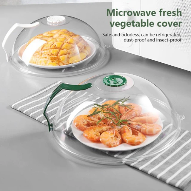 Microwave Oven Splash Proof Cover Heat-resistant Oil Proof Magnetic  Microwave Cover With Anti-Scald Handle For Kitchen - AliExpress