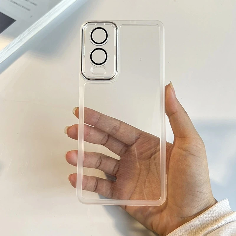 Transparent Shockproof TPU Silicone Phone Case with Camera Protection