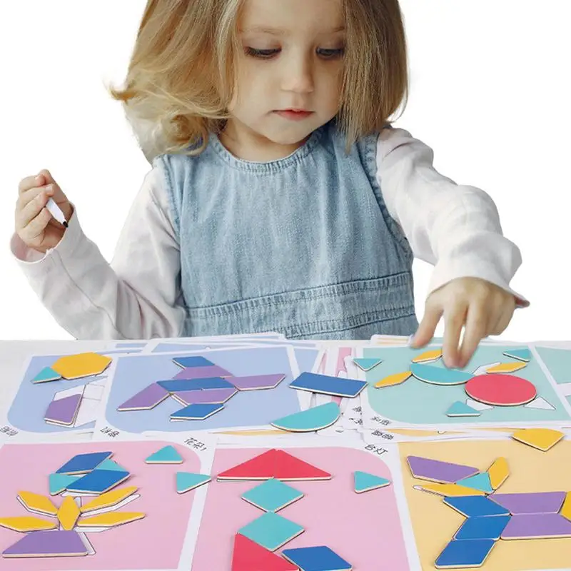 

Wood Magnetic Toys Portable Wooden Montessori Puzzle Toys Multifunctional Interesting Eco-friendly Early Education Math Games