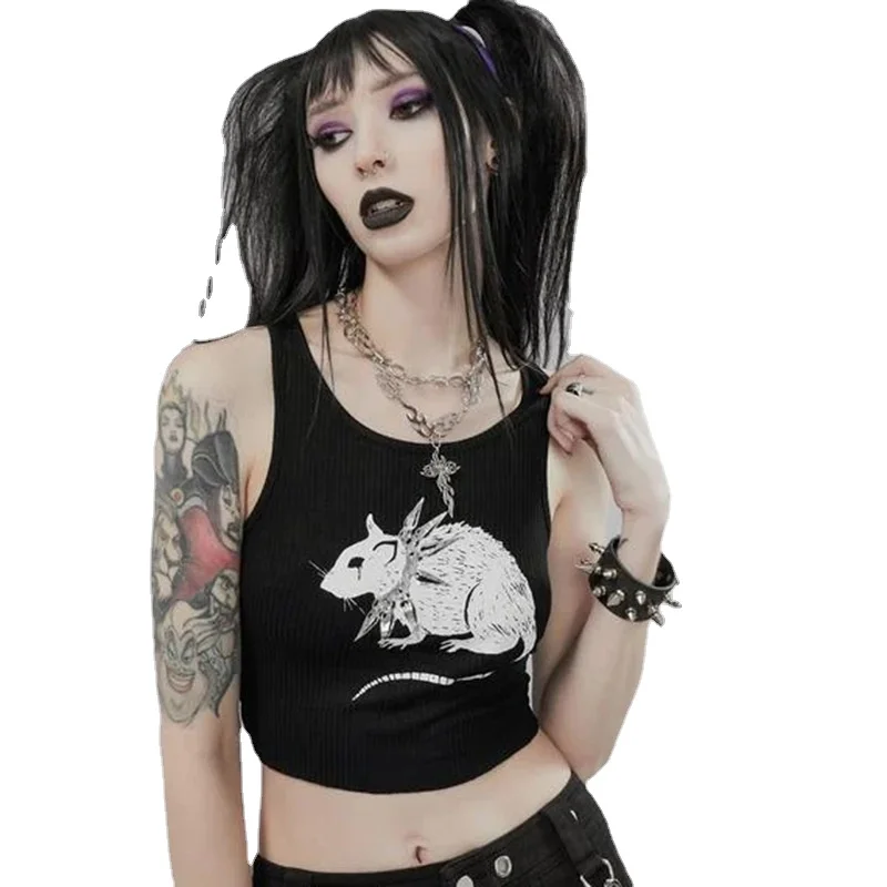 Women Backless Sexy Strap Tanks gothic tops Velvet Y2K Mall Goth Crop Tops Black Lace Trim Emo Alternative Aesthetic | Женская одежда