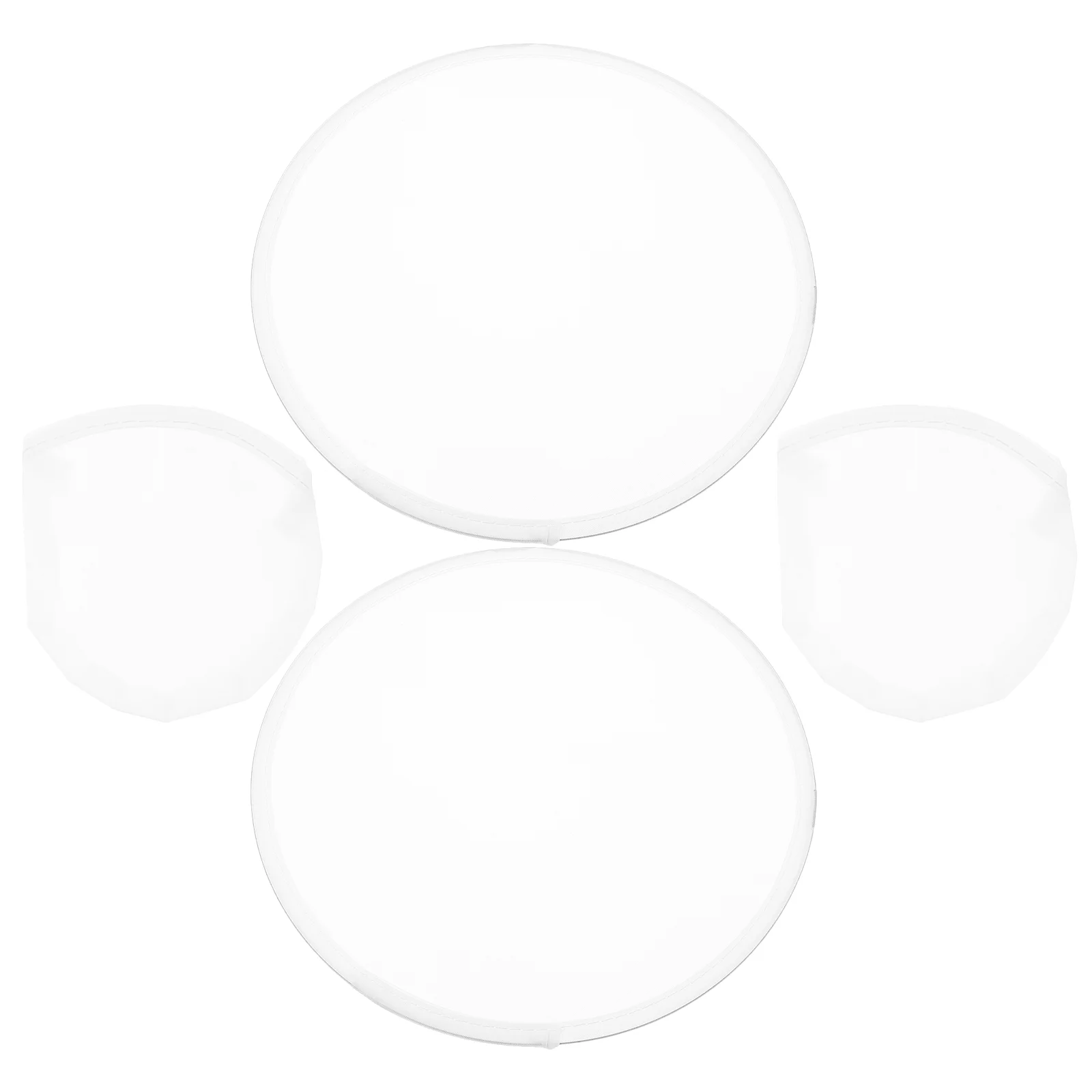 

2 Pcs Handle Folding Fan Festival Portable Mini Cloth Foldable Fans for Performance