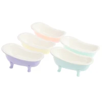 Mini Ceramic Bathtub Doll Furniture Bjd Doll House Accessories Bathtub Color Shooting Props DIY Fashion Toys Dollhouse Furniture 2