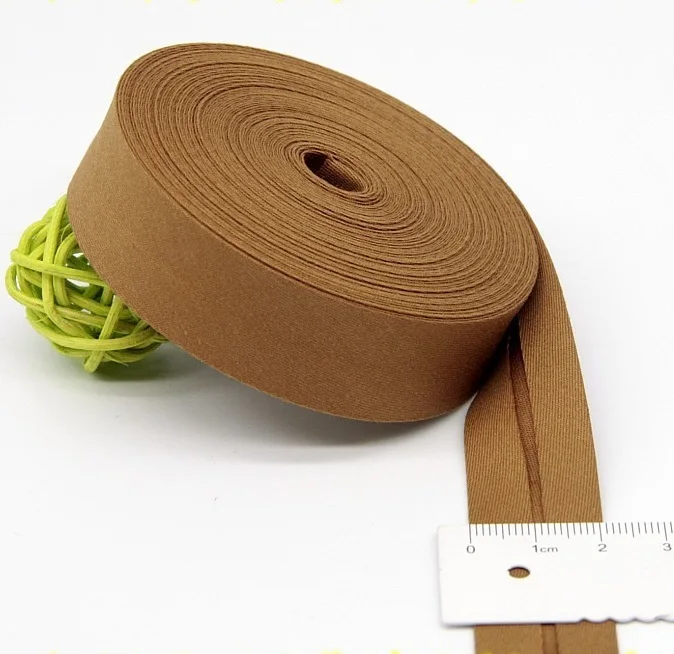 Ultra Soft 100% Cotton Silk Bias Tape - 20mm Width, Skin-Friendly Fabric Ribbon