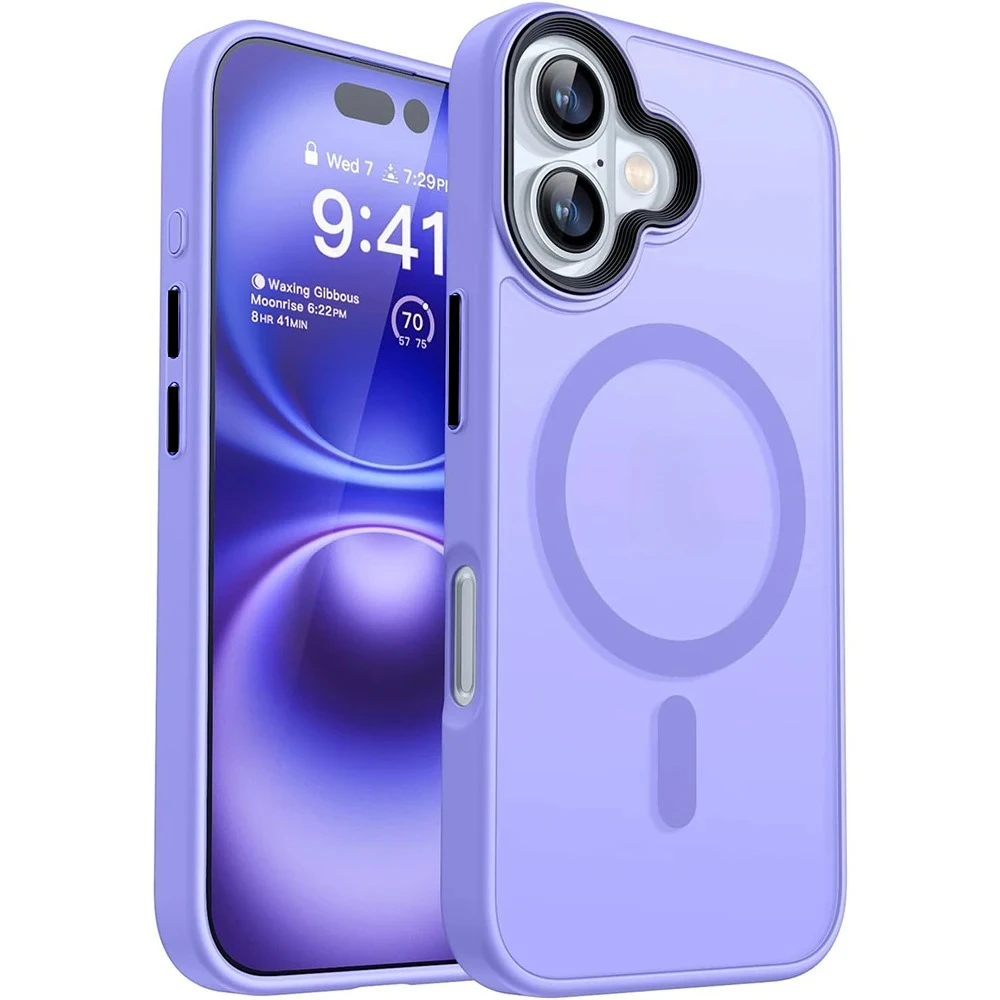 Magsafe Magnetic Luxury Armor Shockproof Matte Transparent Hybrid Case