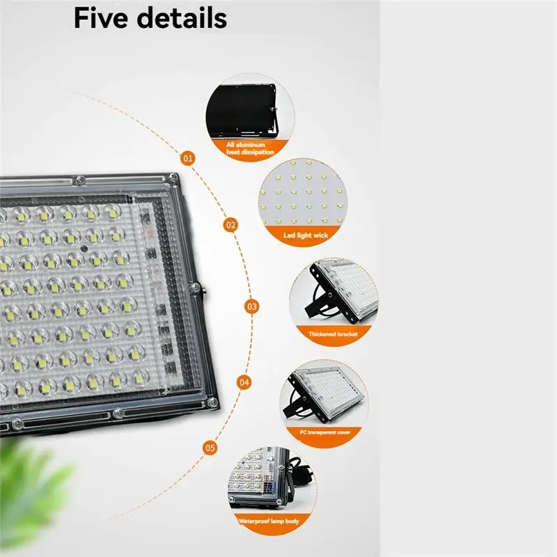 Y42A-LED 투광등, 실외 스포트라이트, 에너지 효율적인 펄 포인트 투광등, 월스트리트 램프, 정원 조명