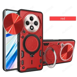 Slide Camera  with Ring Stand for 5G Shockproof Phone Protection (Red)